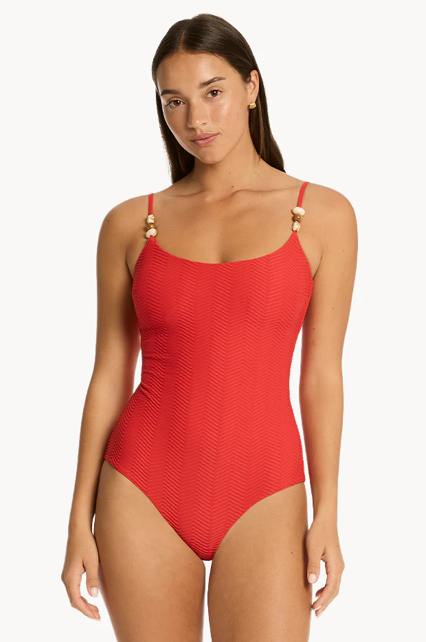 Caracus Scoop Neck One Piece - Image 2