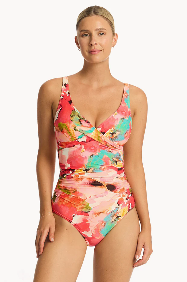 Cascade Cross Front One Piece