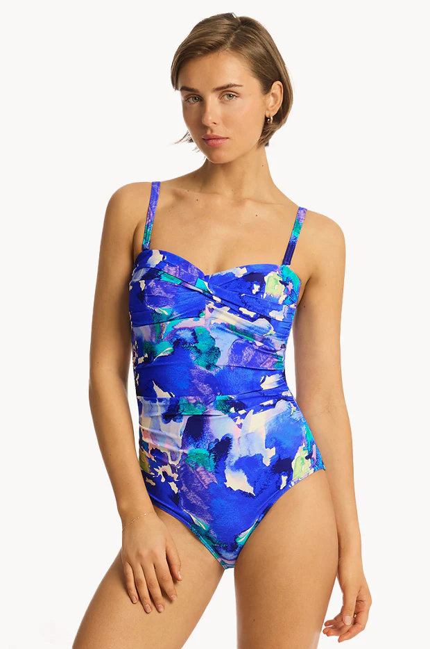Cascade Twist Bandeau One Piece - Image 2
