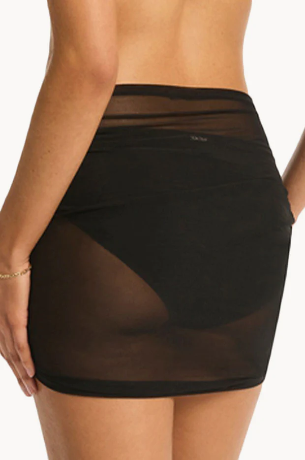 Day Club Drawstring Mini Mesh Skirt - Image 2