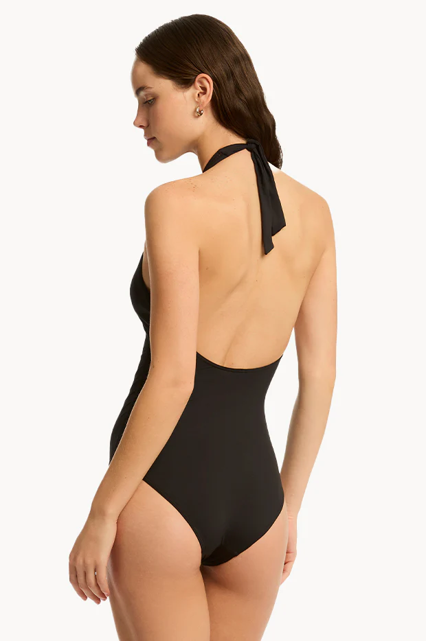 Eco Essentials Keyhole Halter One Piece - Image 2