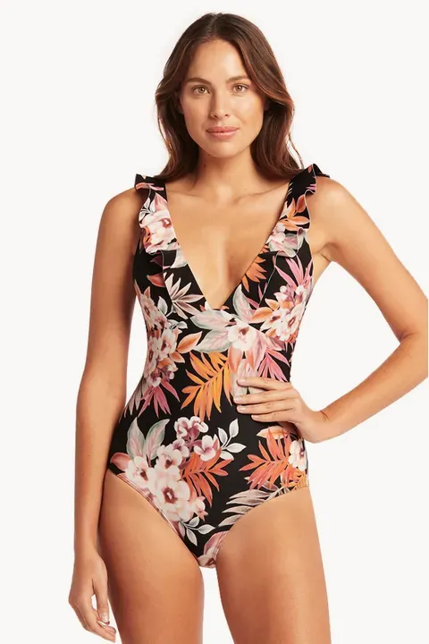 Escape Bonded Frill One Piece - Image 2