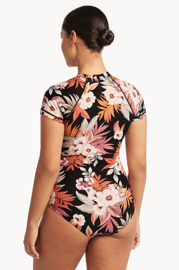 Escape Short Sleeve Zip Sunsuit - Image 2
