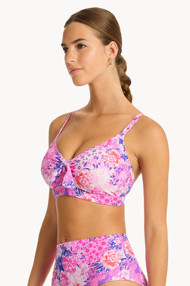 Fiesta DD/E Cup Tie Front Bralette - Image 3