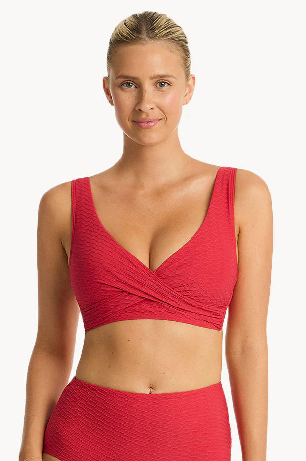 Honeycomb Cross Front Bra
