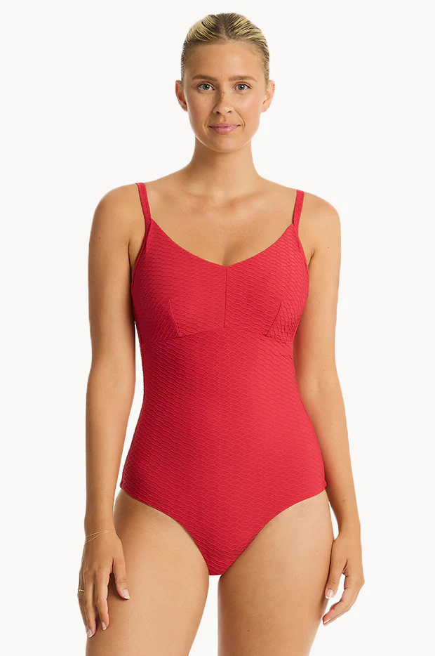 Honeycomb DD/E Cup Bralette One Piece