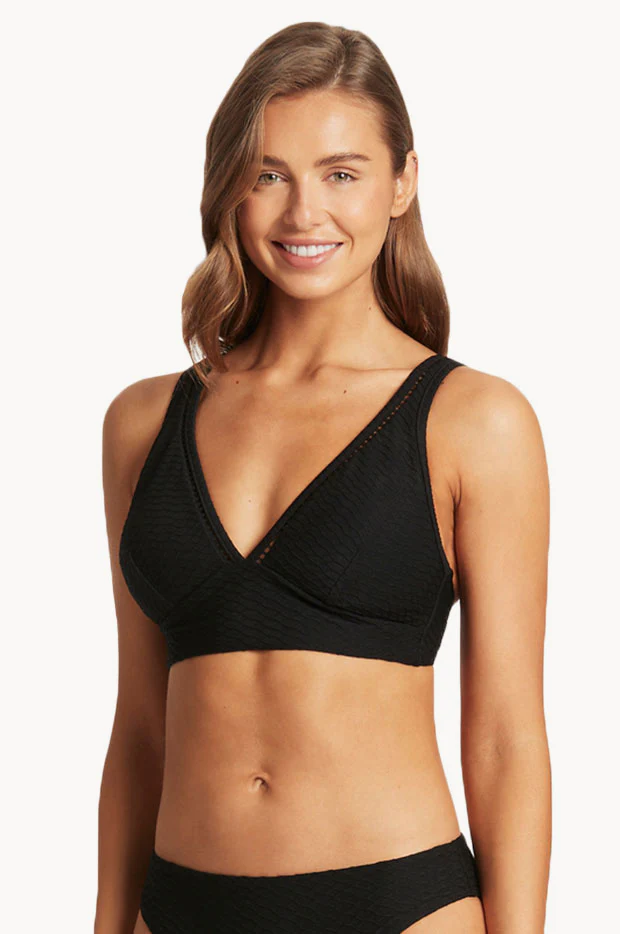 Honeycomb Longline Bra