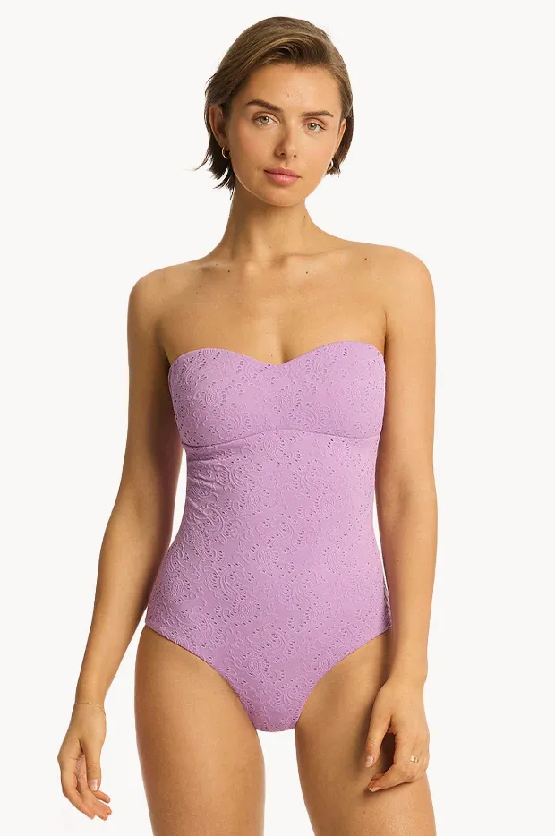Interlace Seamless Bandeau One Piece - Image 2