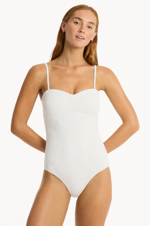 Interlace Seamless Bandeau One Piece - Image 3