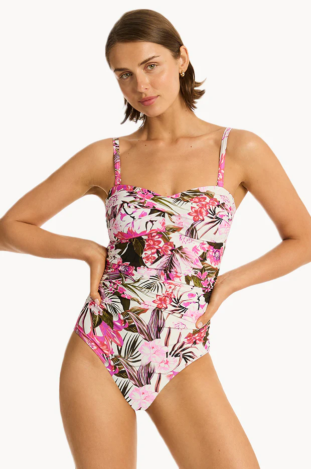 Isla Twist Bandeau One Piece - Image 2