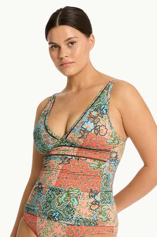 Java Spliced Longline Tri Tankini Separate - Image 3