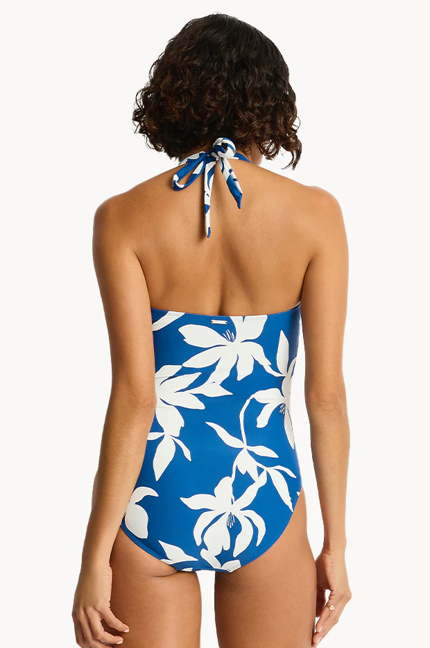Leilana Twist Front Halter One Piece - Image 2