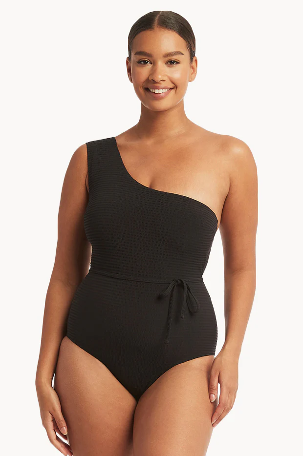 Messina Wide Strap Diagonal One Piece
