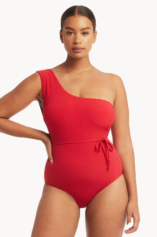 Messina Wide Strap Diagonal One Piece
