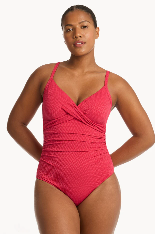 Nouveau DD/E Cup Twist Front One Piece