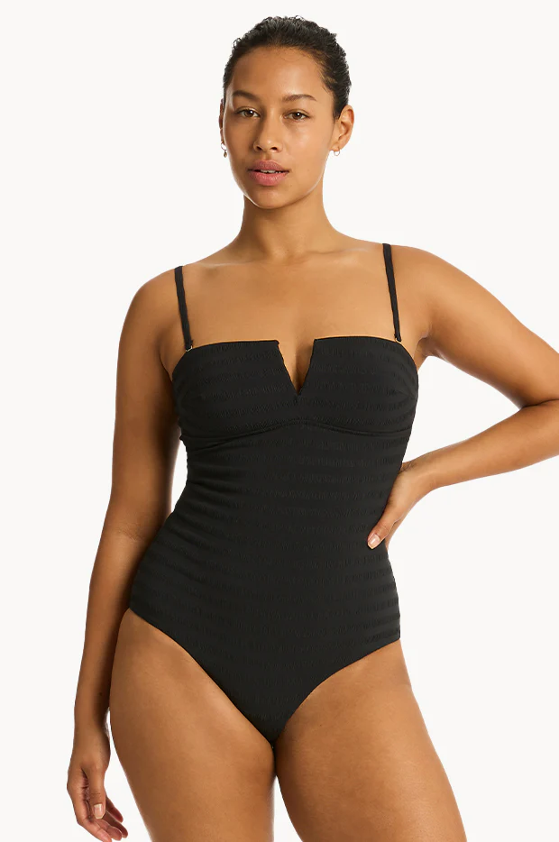 Palisades Vee Bandeau One Piece - Image 6