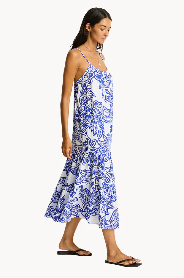 Palmera Resort Tiered Midi Sundress - Image 3