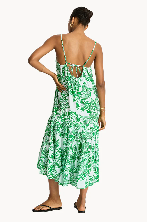 Palmera Resort Tiered Midi Sundress - Image 2