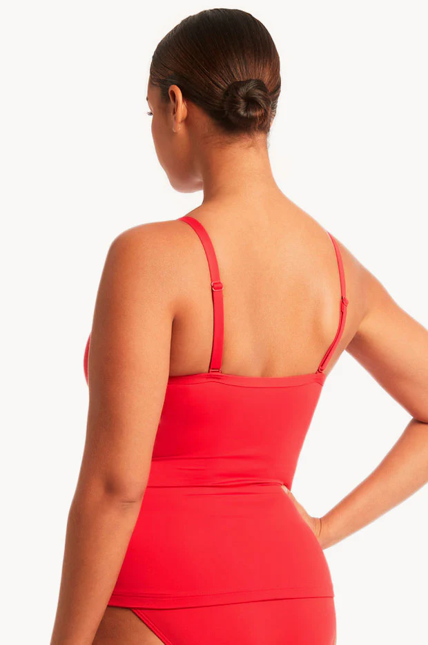 Eco Essentials DD/E Cup Cross Front Tankini Separate - Image 2