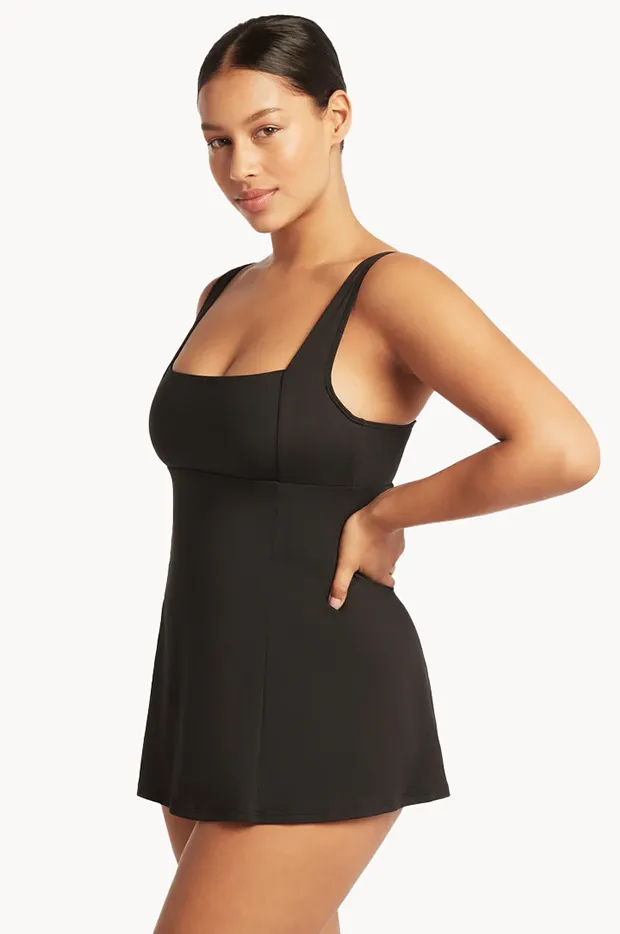 Eco Essentials Square Neck Swim Dress - Image 3