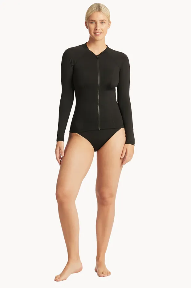 Eco Essentials Zip Front Long Sleeve Suntop - Image 4