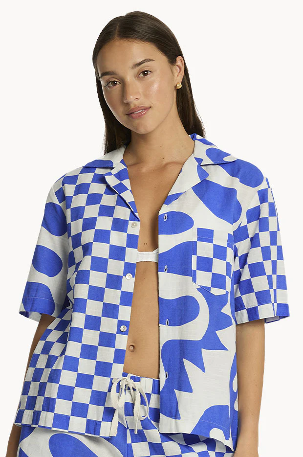 Seascape Bowling Shirt