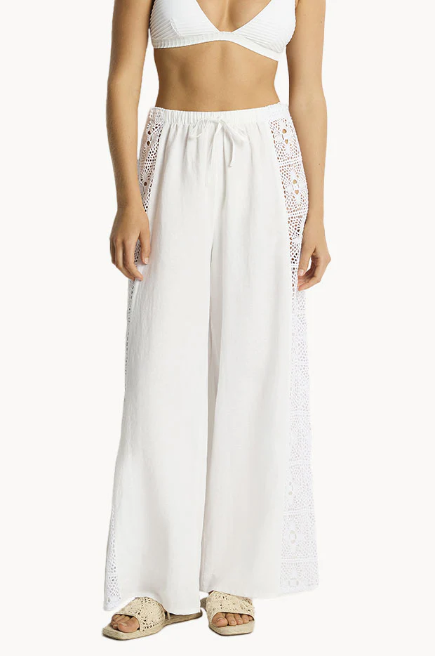 Shore Linen Panelled Beach Pant - Image 2