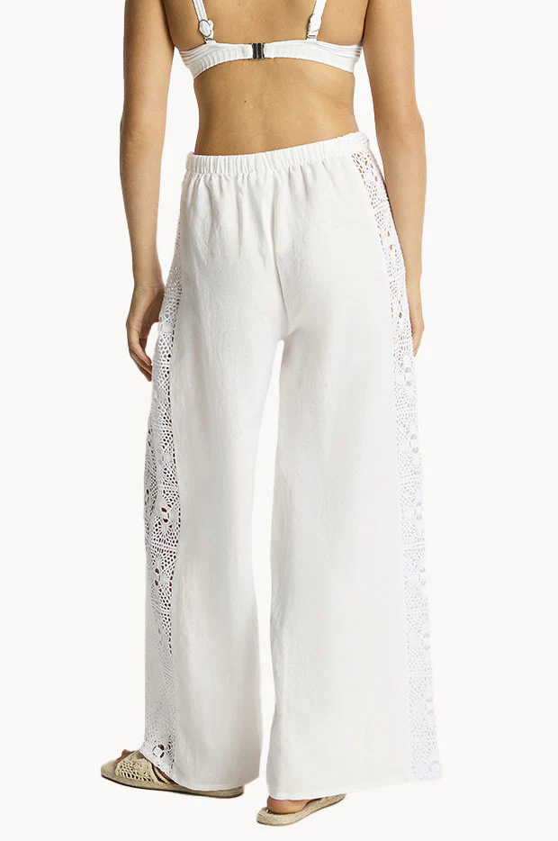 Shore Linen Panelled Beach Pant - Image 3