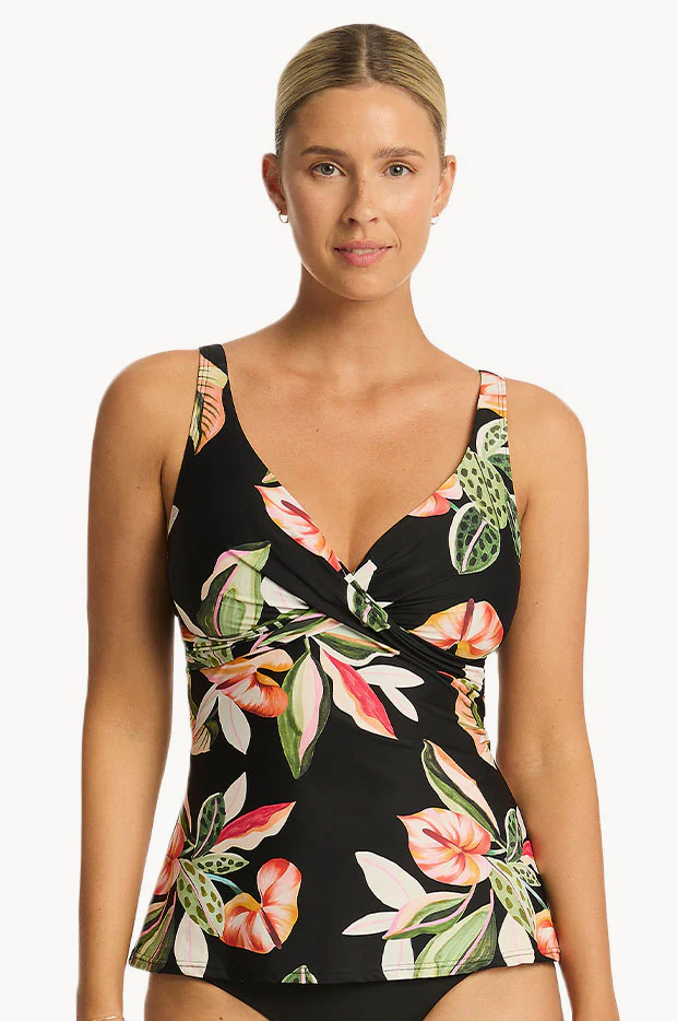 Sundown Cross Front Swing Tankini Separate