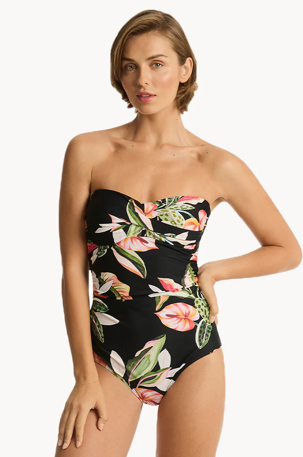 Sundown Twist Bandeau One Piece