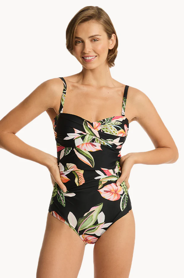 Sundown Twist Bandeau One Piece - Image 3