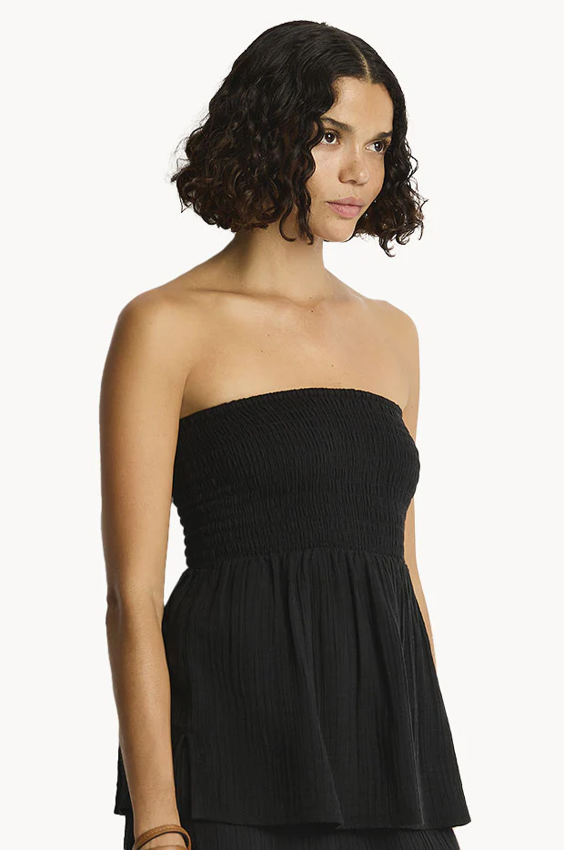 Sunset Shirred Bandeau Top - Image 3