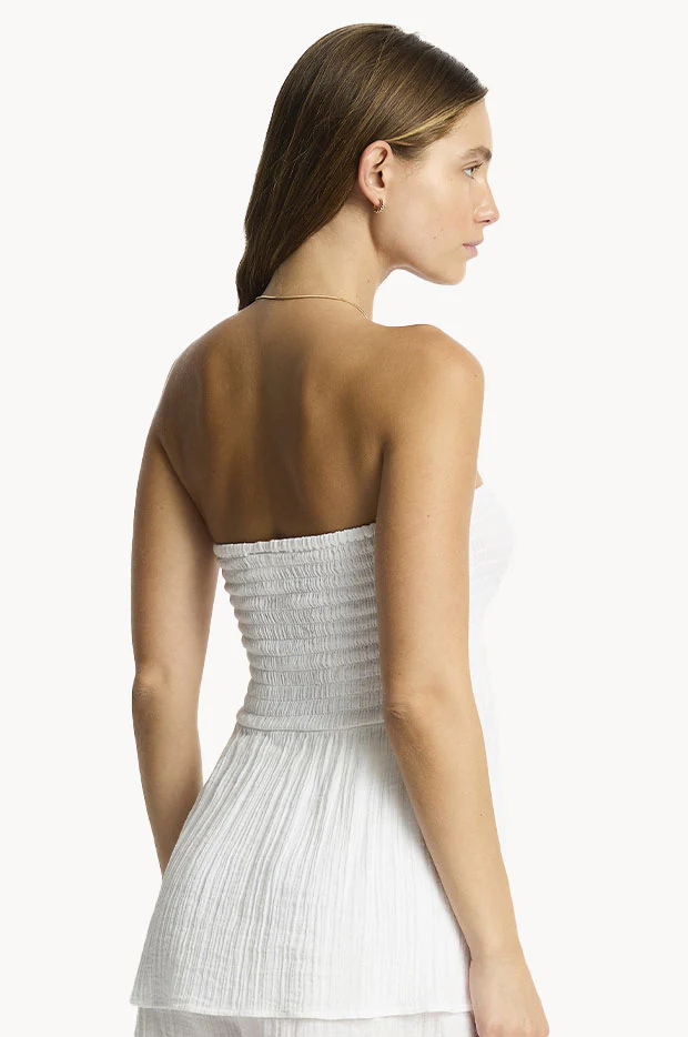 Sunset Shirred Bandeau Top - Image 2
