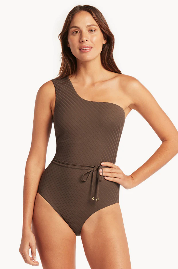 Vesper Wide Strap Diagonal One Piece
