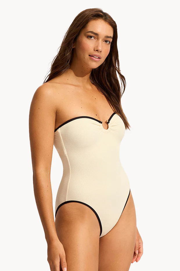 Beach Bound Ring Front Bandeau One Piece - Image 3