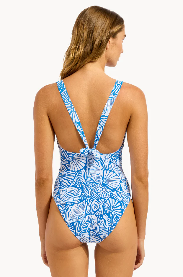 C Shells Ring Front Halter One Piece - Image 2