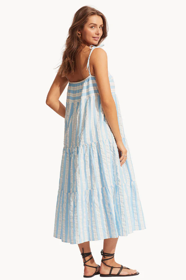 Cabana Stripe Tier Maxi Dress - Image 2