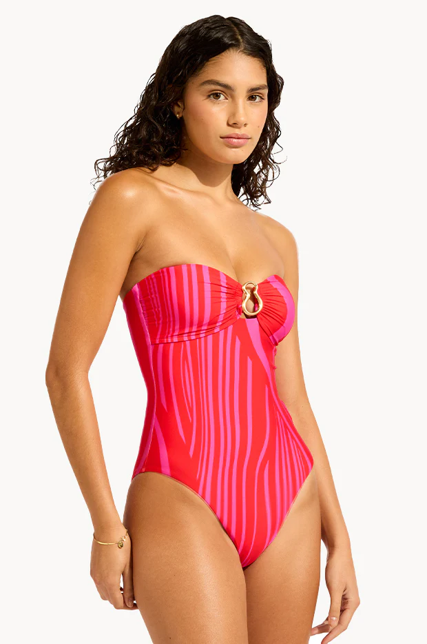 Coastline Ring Front Bandeau One Piece - Image 4