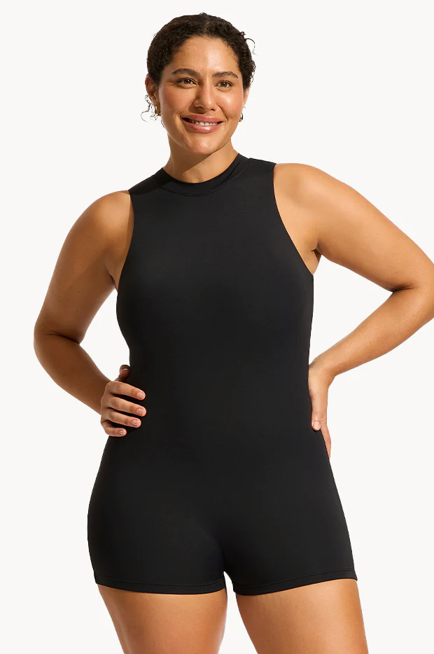 Collective Zip Back Boyleg One Piece