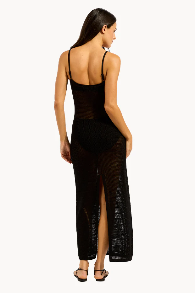 Crew Neck Maxi Knit Dress - Image 2