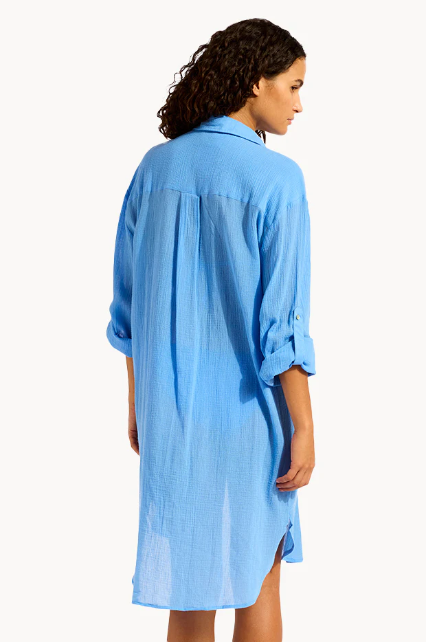 Crinkle Twill Beach Shirt - Image 2