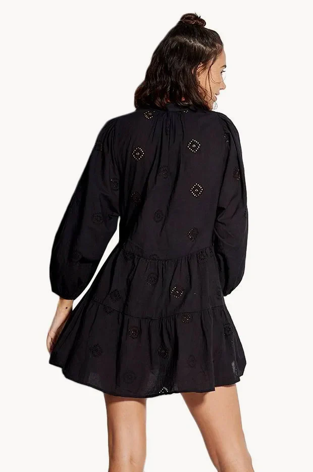 Embroidered Tiered Dress - Image 2
