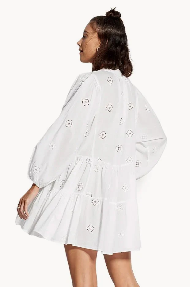 Embroidered Tiered Dress - Image 2