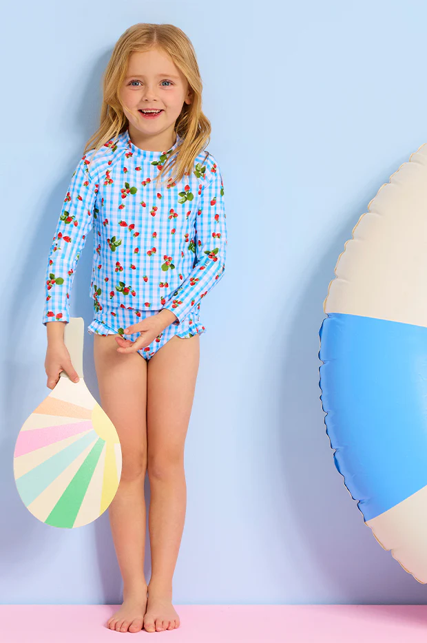 Girls Beach Picnic Suntop Set