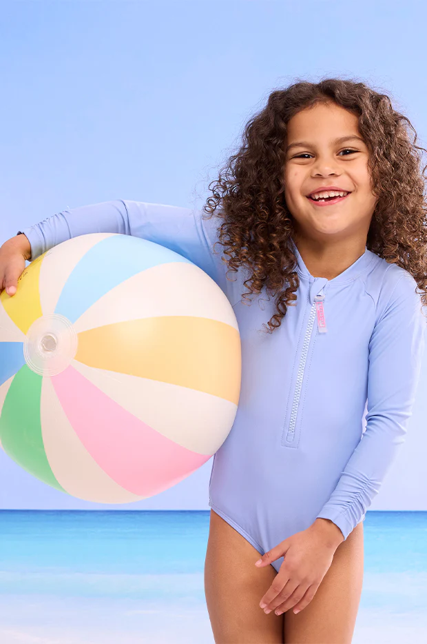 Girls Essentials Long Sleeve Sunsuit - Image 3