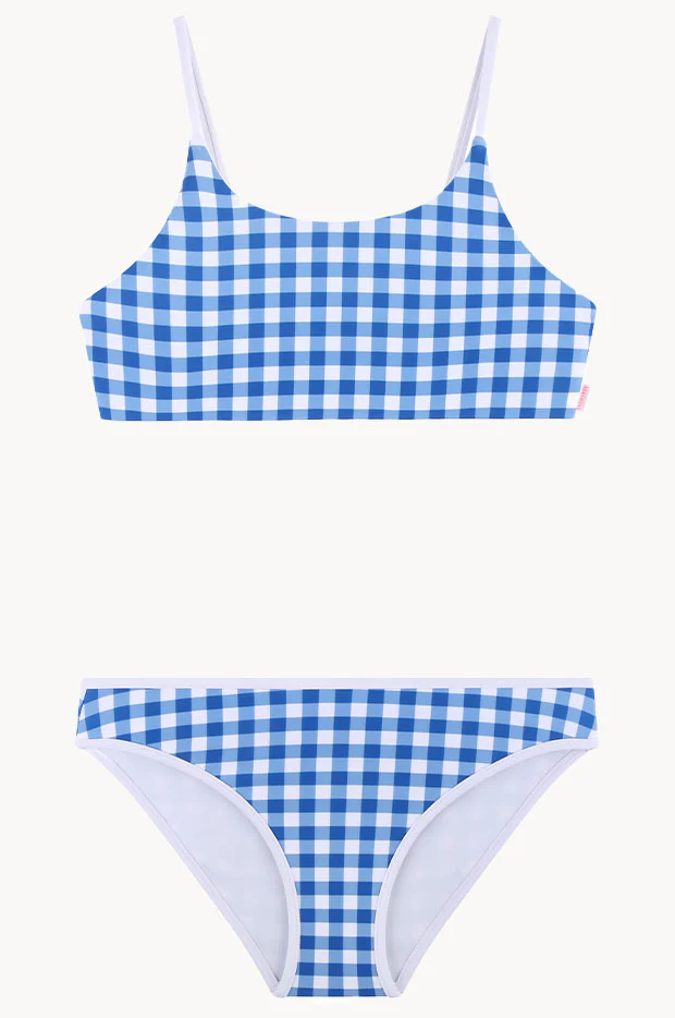 Girls Gingham Crop Set - Image 2