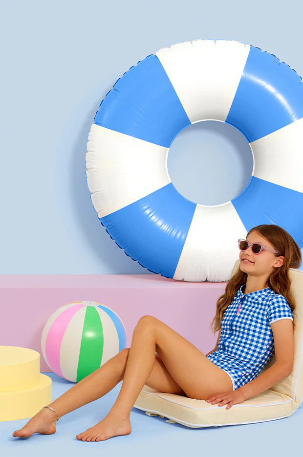 Girls Gingham Short Sleeve Sunsuit - Image 5