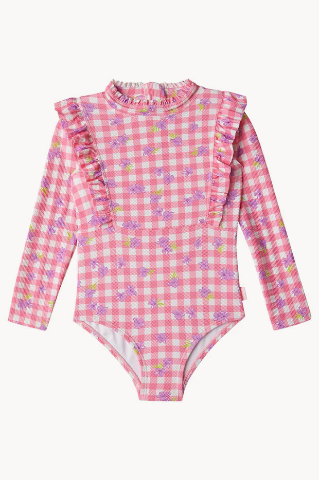 Girls Honolulu Long Sleeve Sunsuit