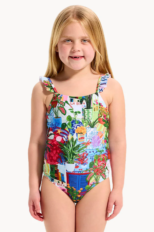 Girls La Boca Frill One Piece - Image 2