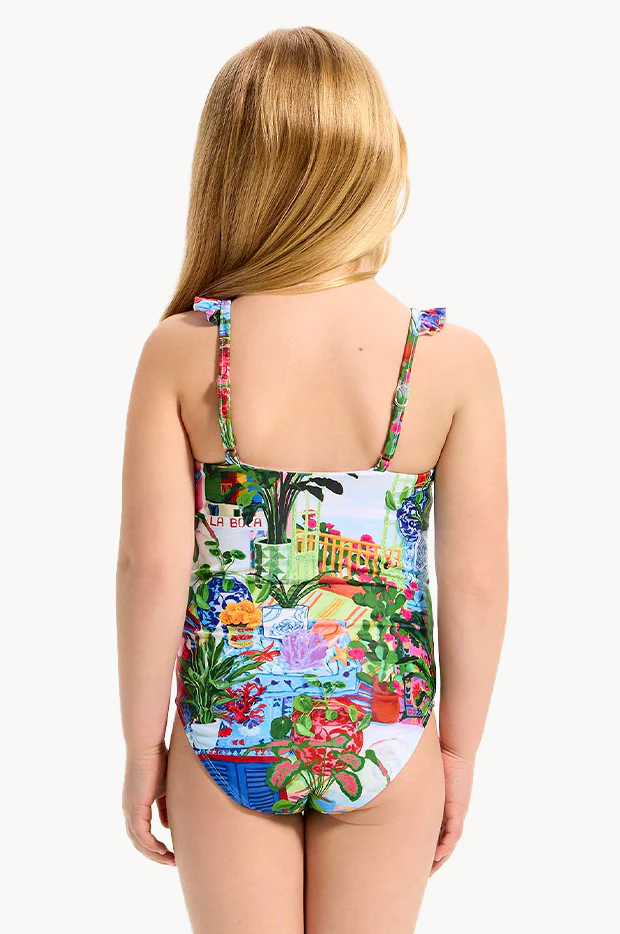 Girls La Boca Frill One Piece - Image 3